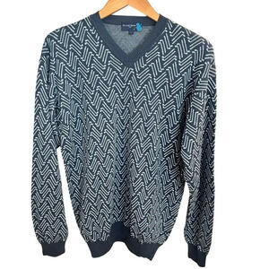 Holliday & Brown Golf‎ Sweater Size Medium V Neck Made in Italy NWOT